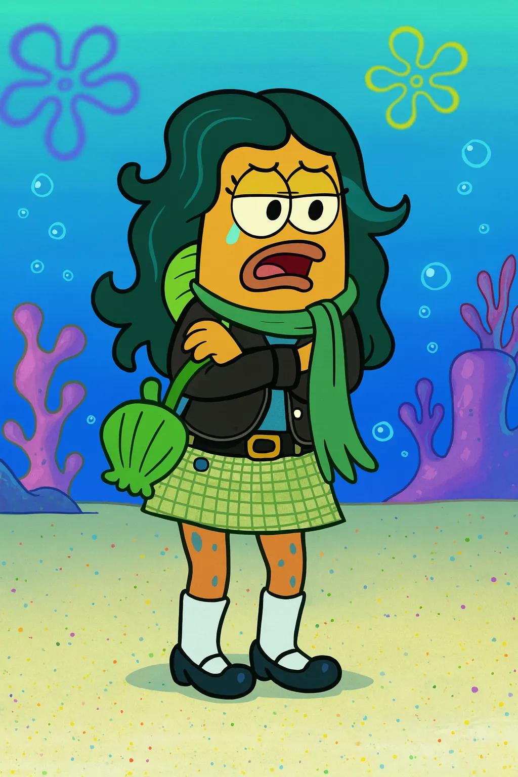 SpongeBob SquarePants Cartoon Character AI generated image example