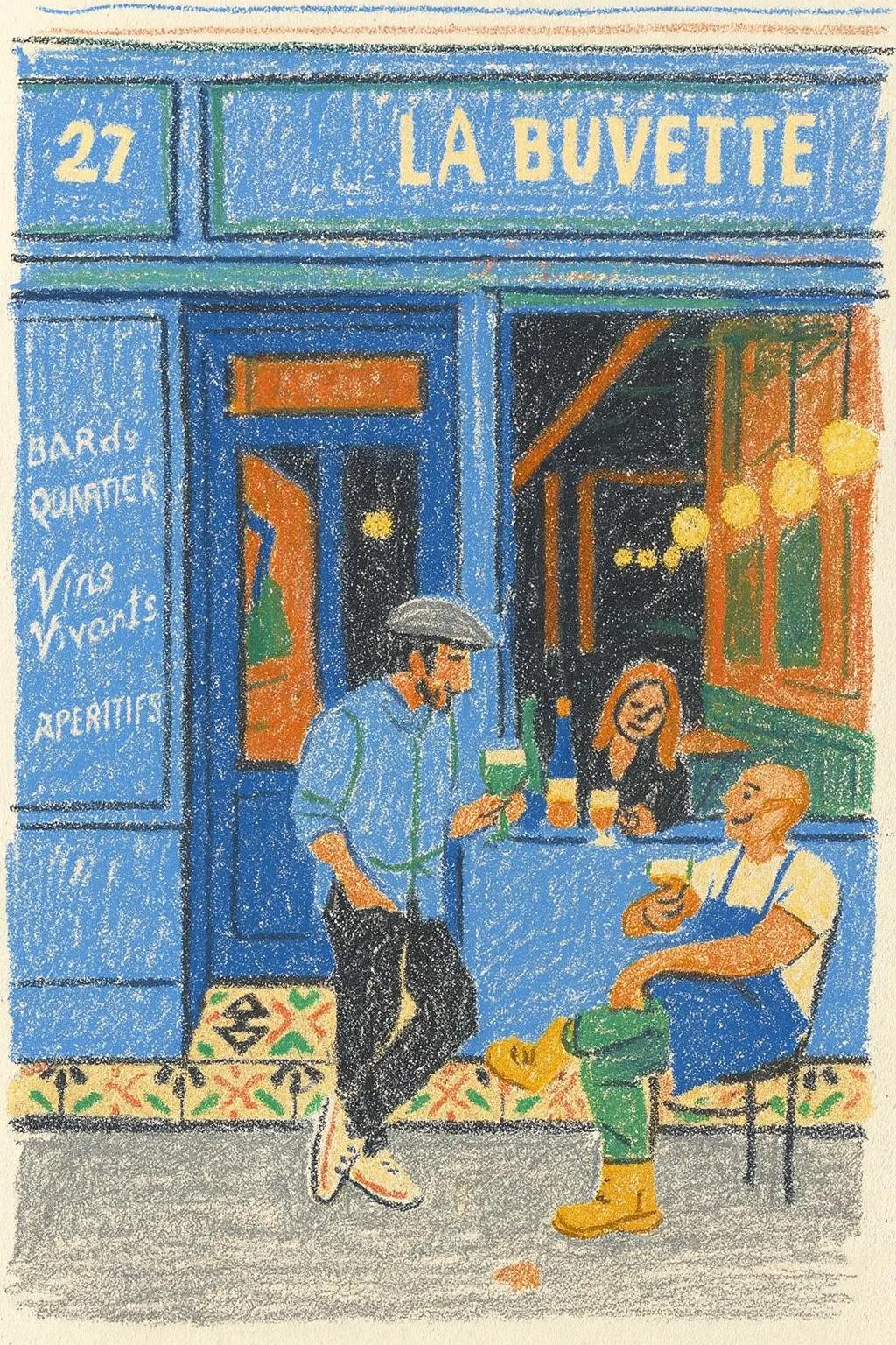 Crayon Travel Sketch AI generated image example