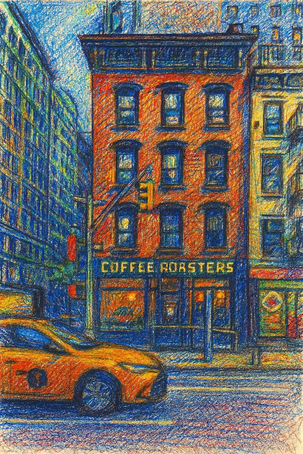 Crayon Architecture Sketch AI generated image example