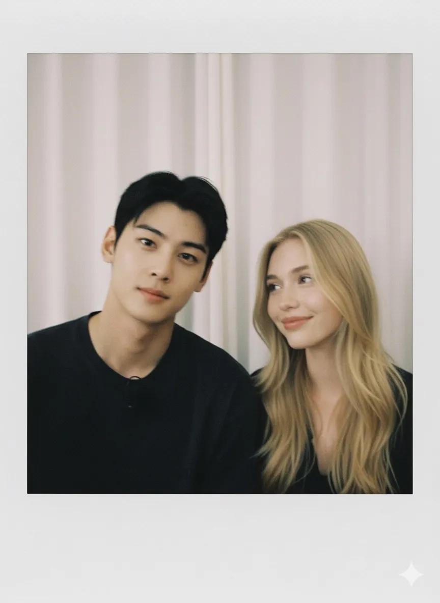 Couple Polaroid Photo AI generated image example