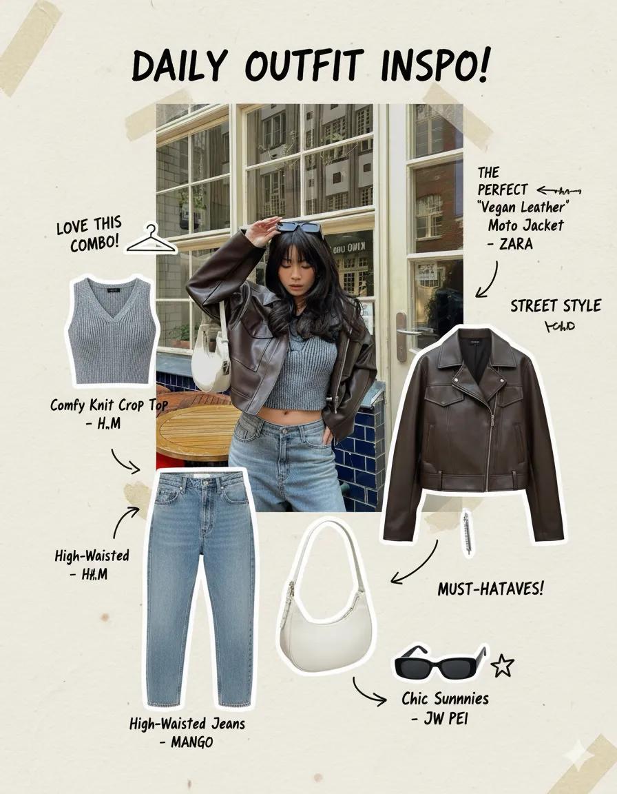 Fashion Mood Board Collage AI generated image example
