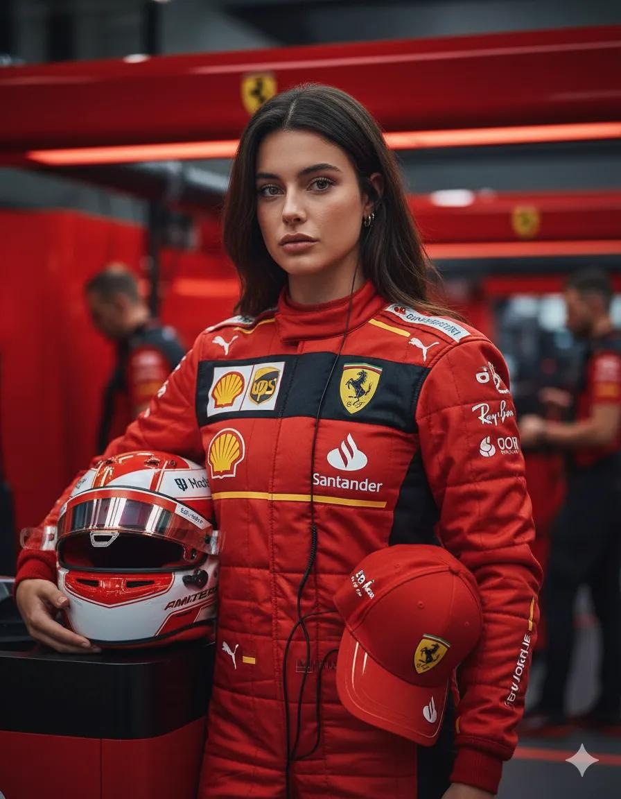 Formula 1 Driver Portrait Shot AI generated image example