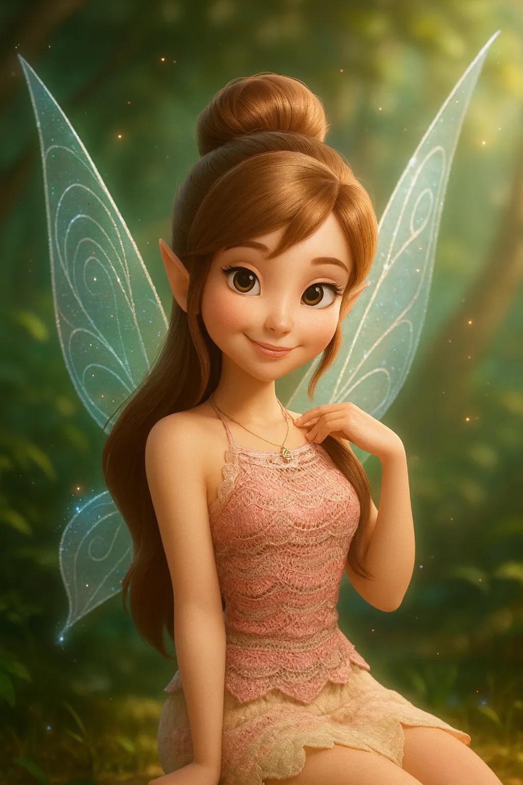 Tinker Bell Cartoon Character AI generated image example