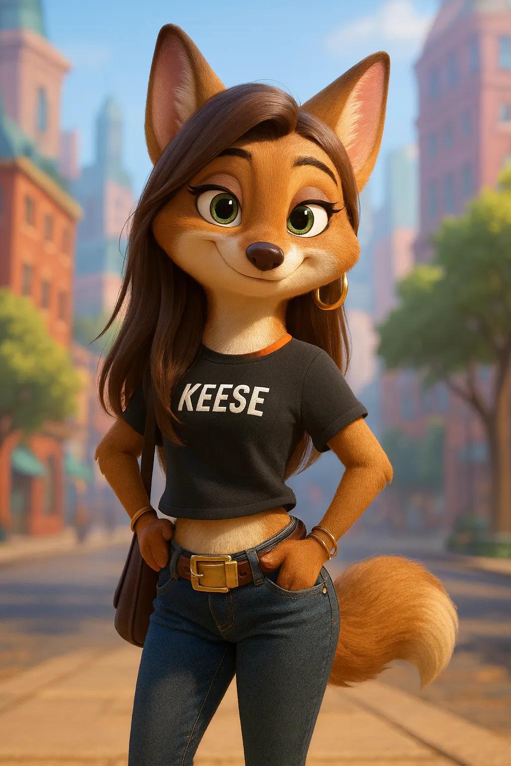 Zootopia Animated Cartoon Character AI generated image example