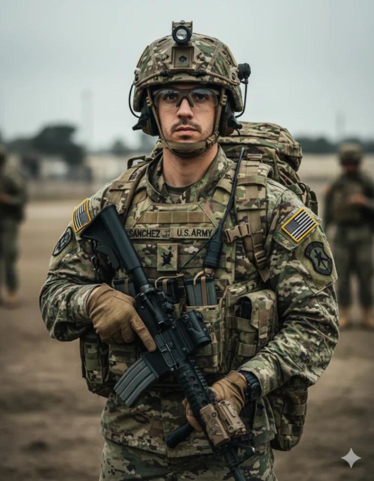U.S. Army Soldier Photography AI generated image example