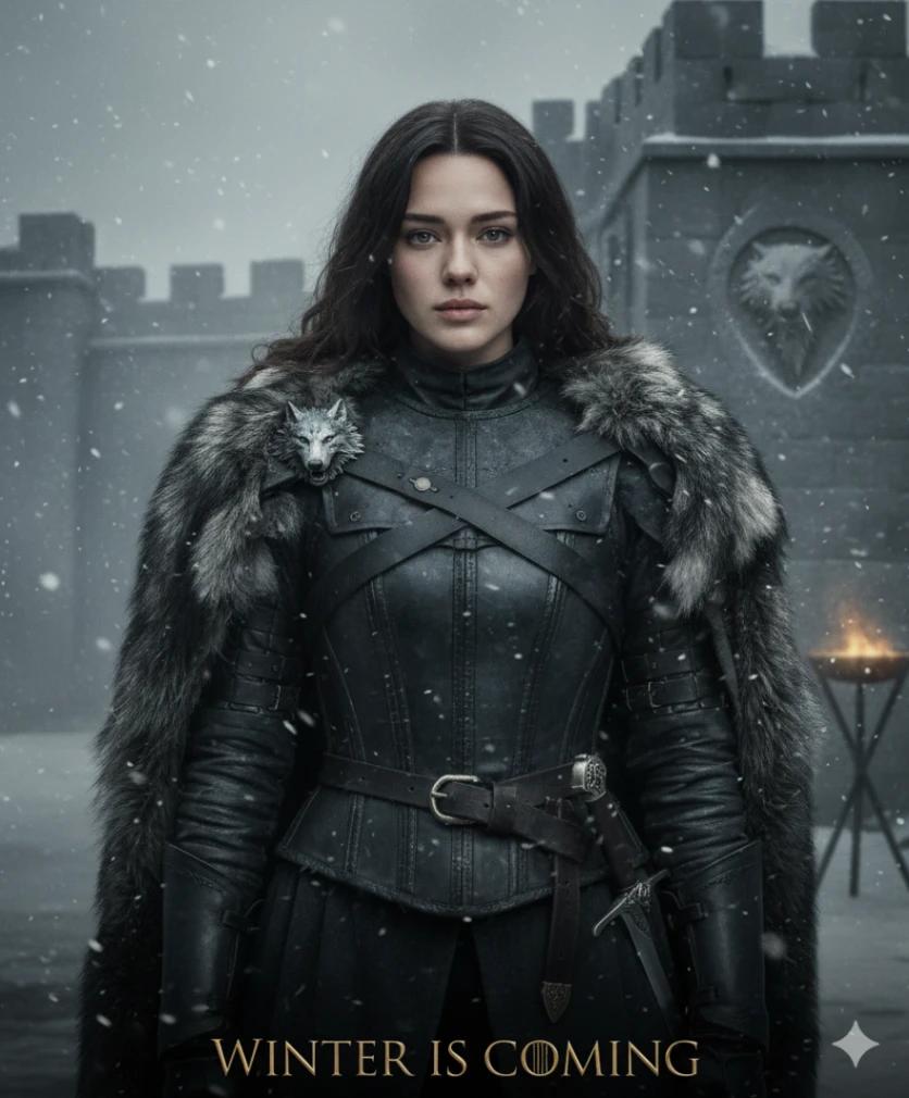 Game of Thrones Poster AI generated image example