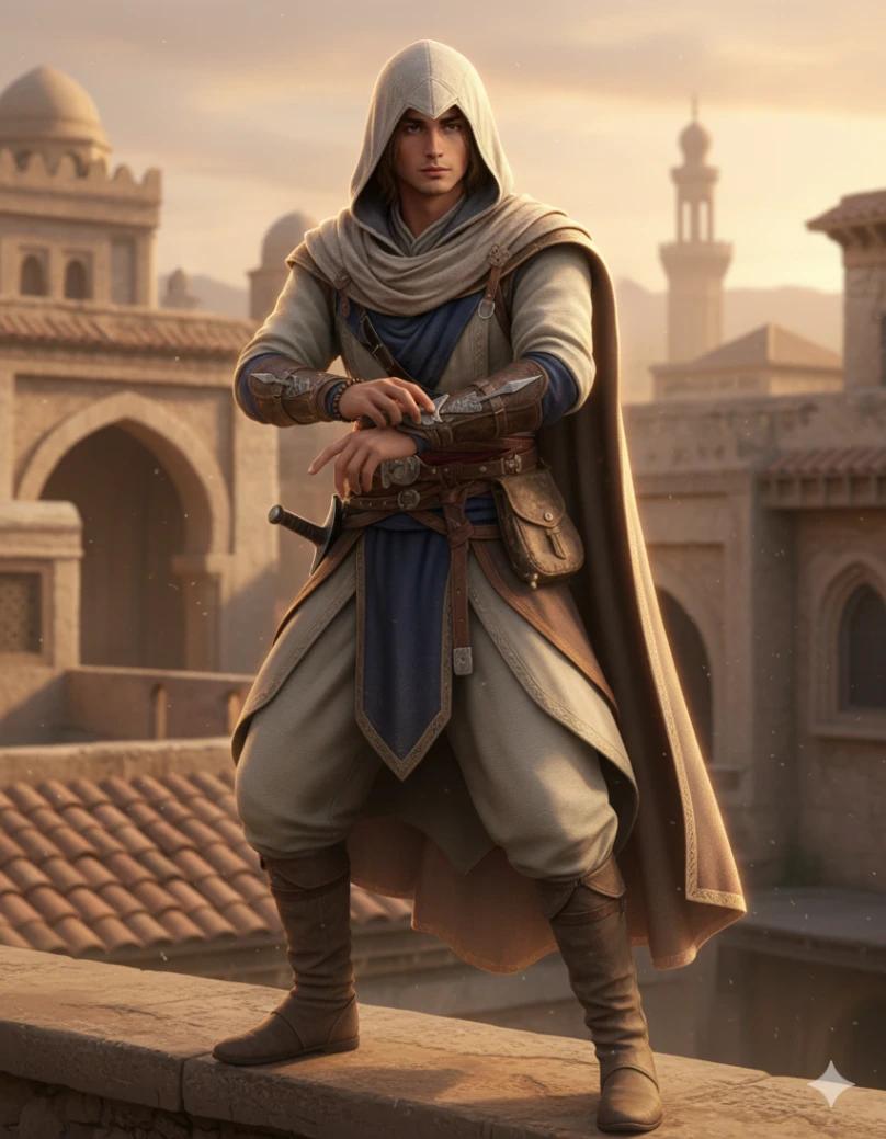 Assassin's Creed Mirage Game Character AI generated image example
