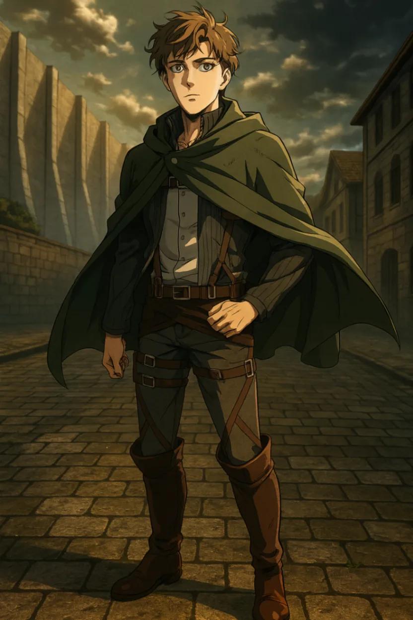 Attack on Titan Anime Character AI generated image example