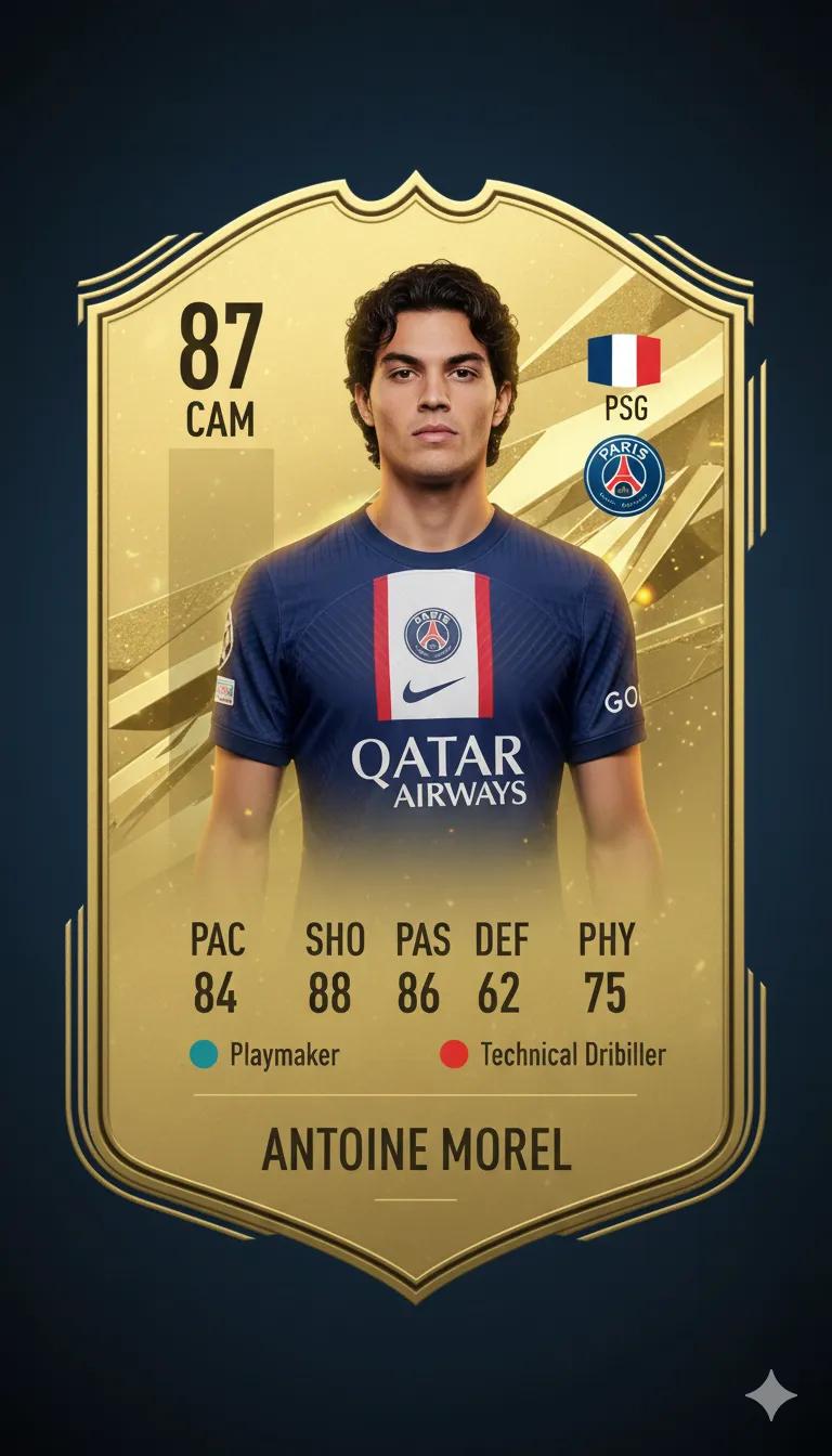 FC 26 EA Sports Game Ultimate Team Player Card AI generated image example