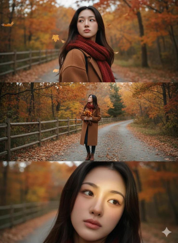 Fall Foliage in Vermont, Hudson Valley or Banff (3x1) AI generated image example