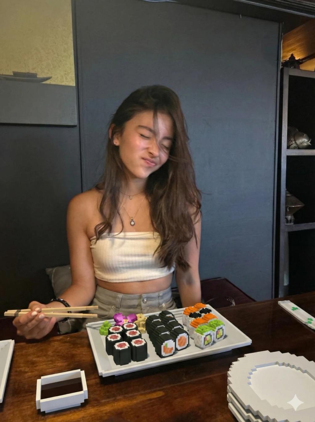 Transform Food and Items into Minecraft Style Blocks AI generated image example