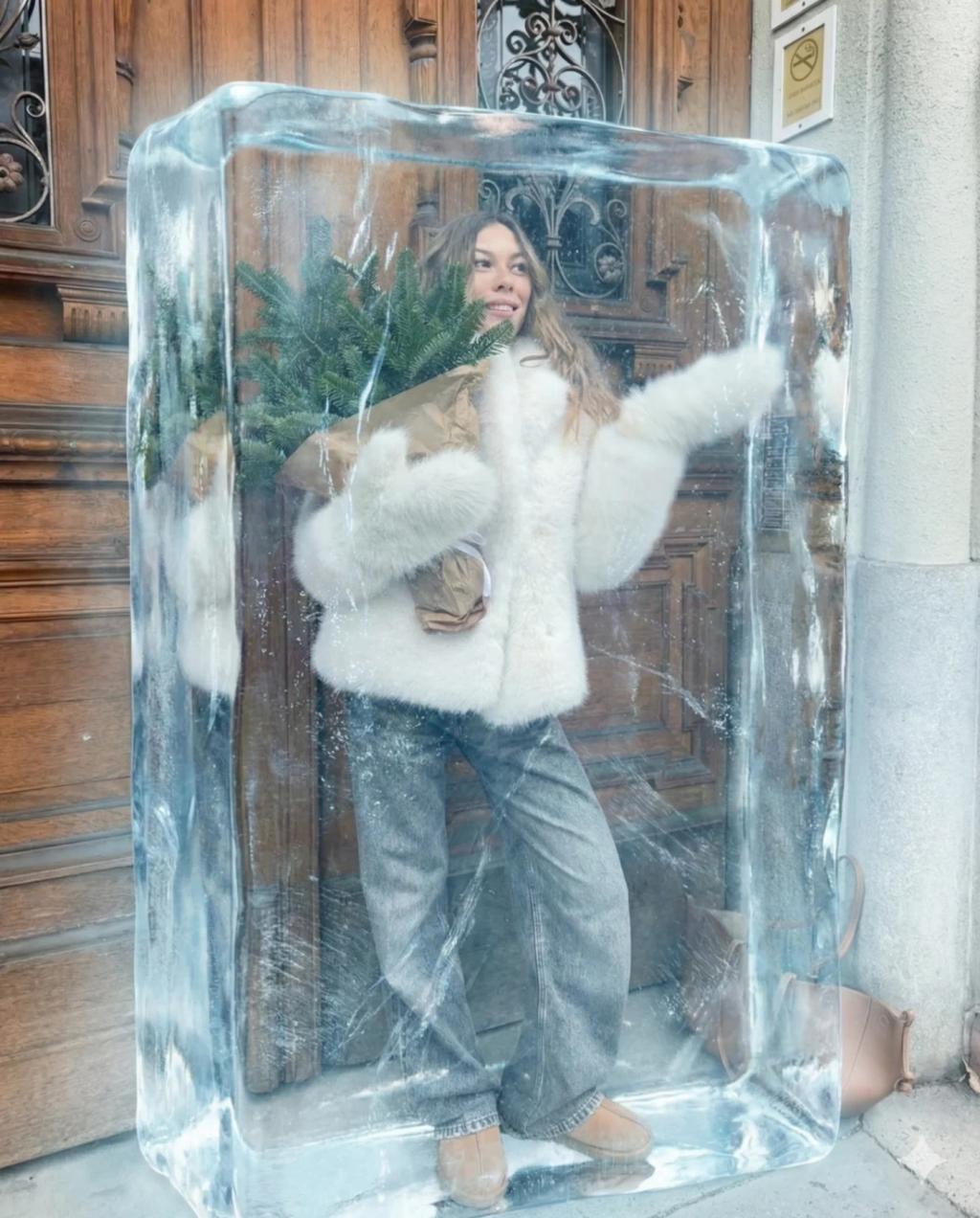 Frozen in Ice AI generated image example