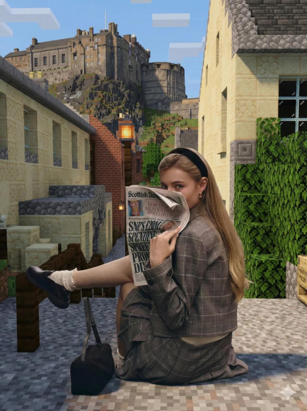 Minecraft Surroundings AI generated image example