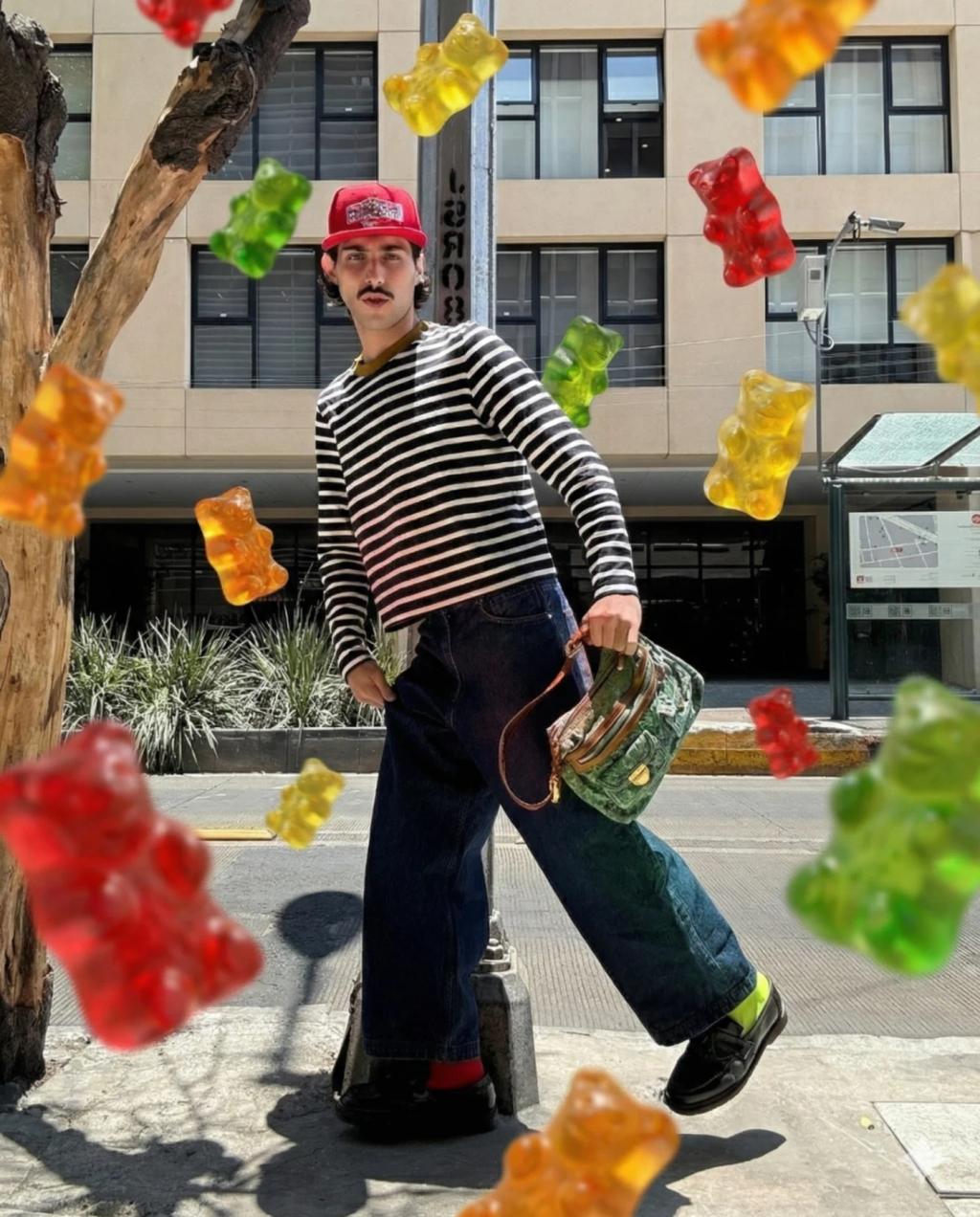Haribo Gummy Bears Rain AI generated image example