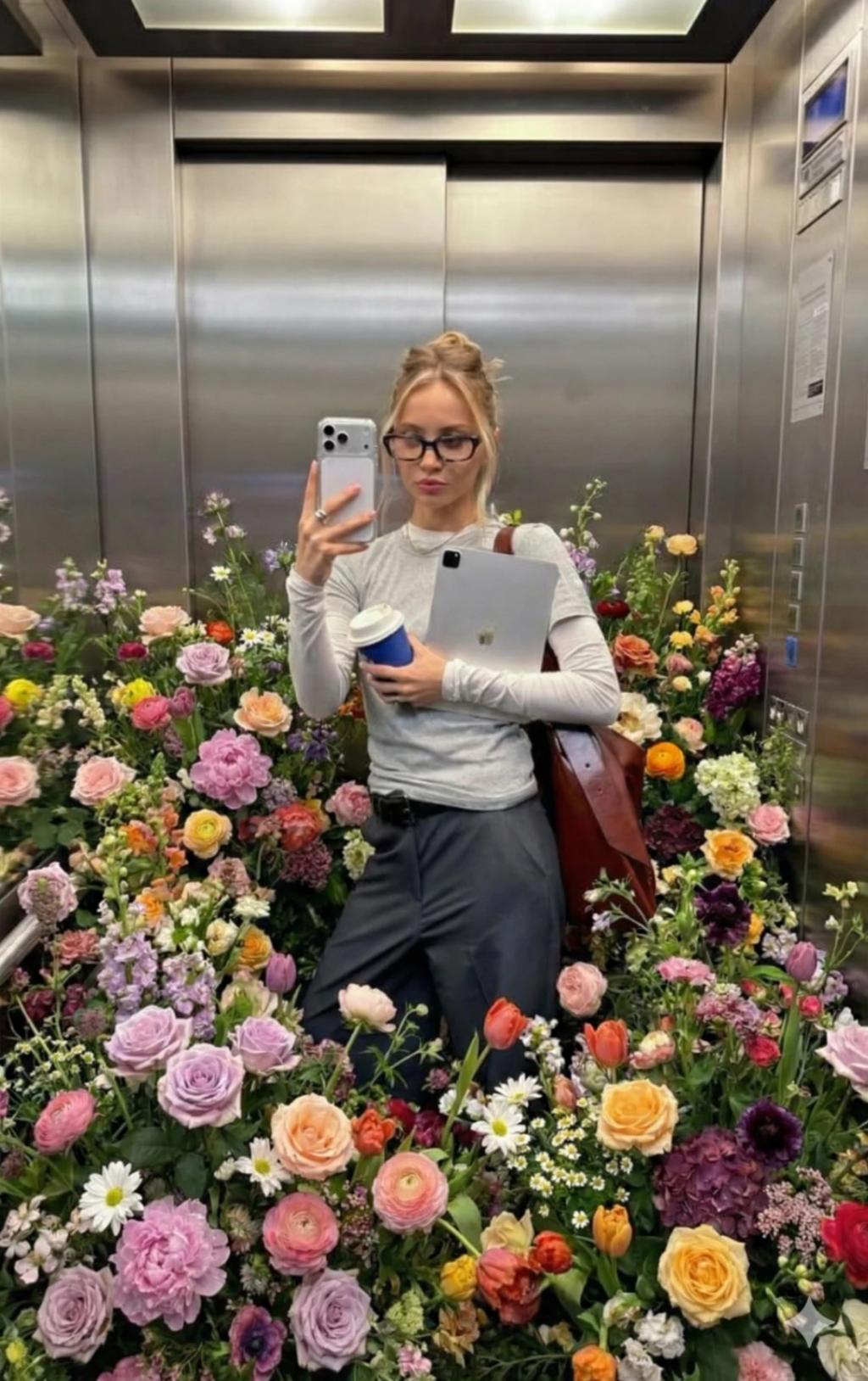 Ultra-Dense Garden Flower Flood AI generated image example
