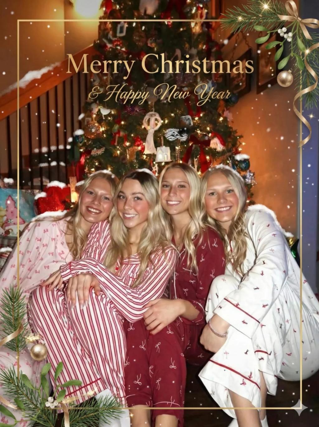 Luxury Christmas Postcard AI generated image example