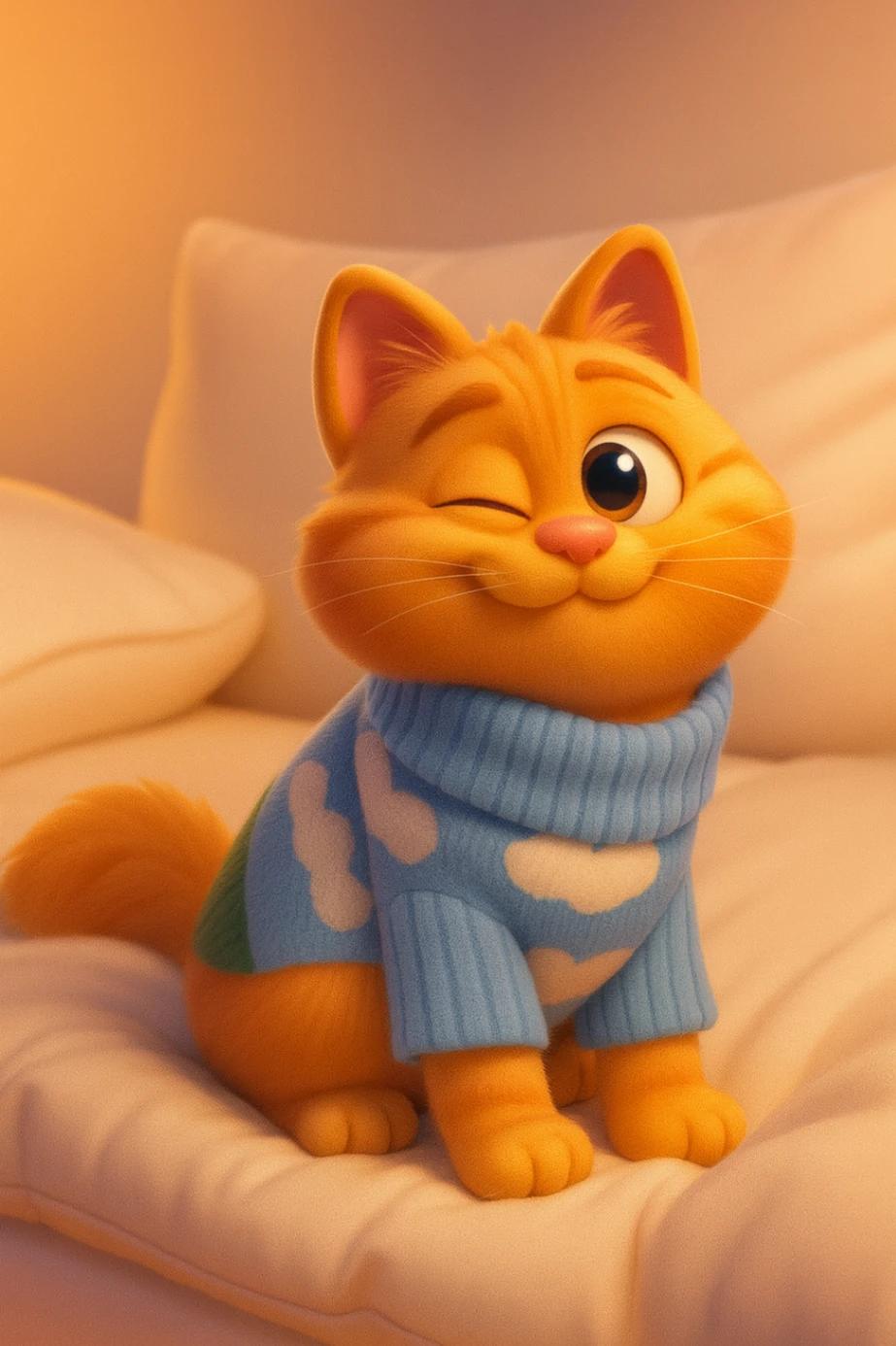 Garfield (2024) Movie Style Character AI generated image example