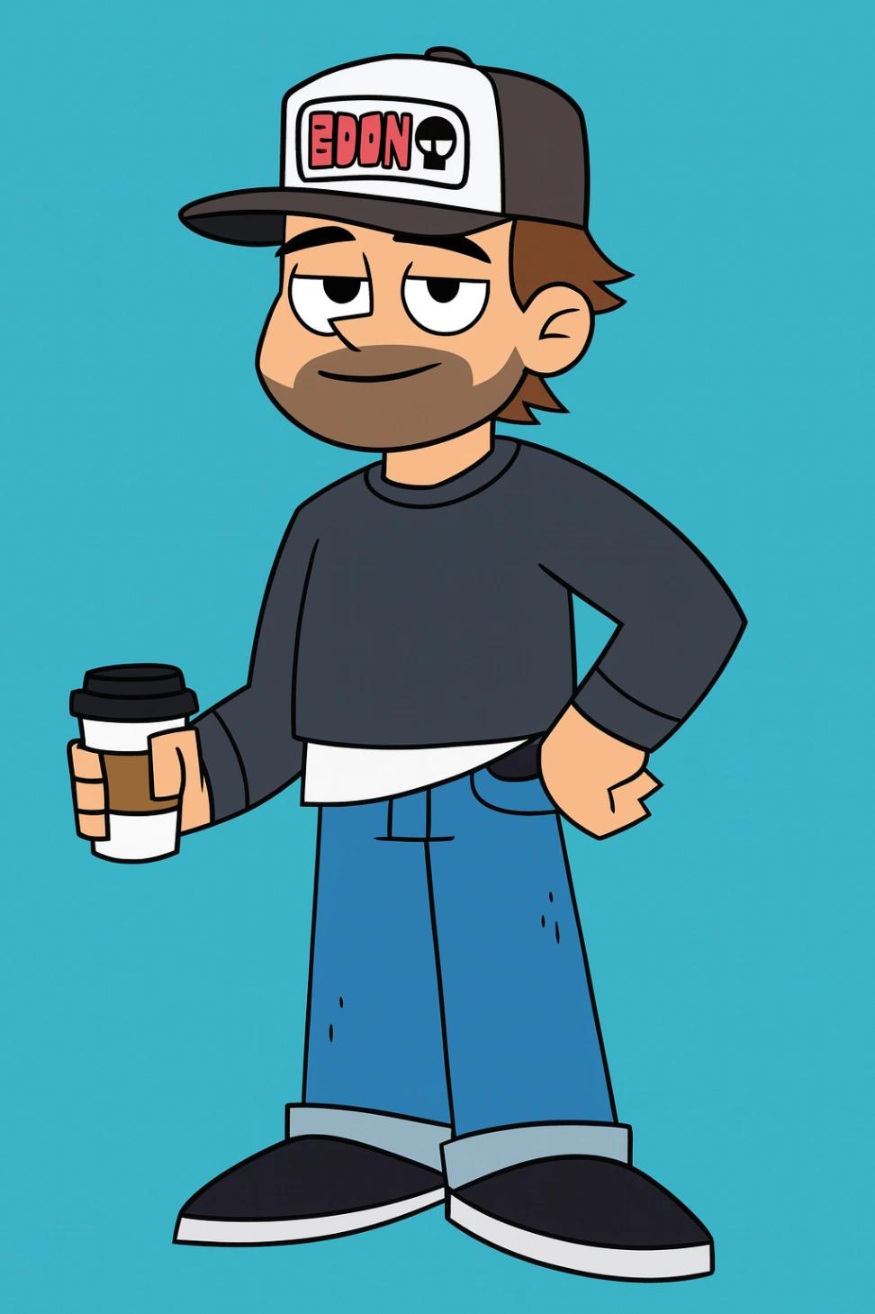 Johnny Test Cartoon Character AI generated image example