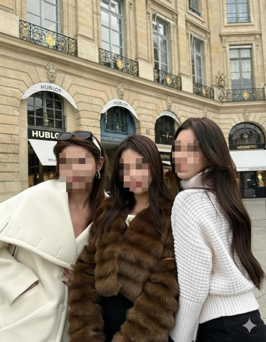 Mosaic Censor All Faces AI generated image example