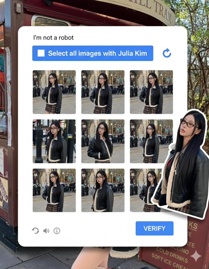 Google reCAPTCHA Style Interface Layout AI generated image example