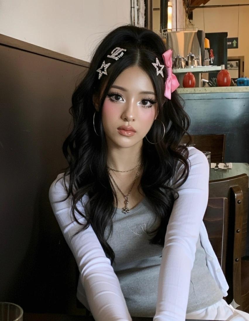 Japanese Gyaru (ギャル) Style Makeover AI generated image example