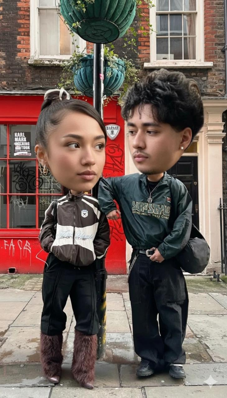 Couple/Group Oversized Head AI generated image example
