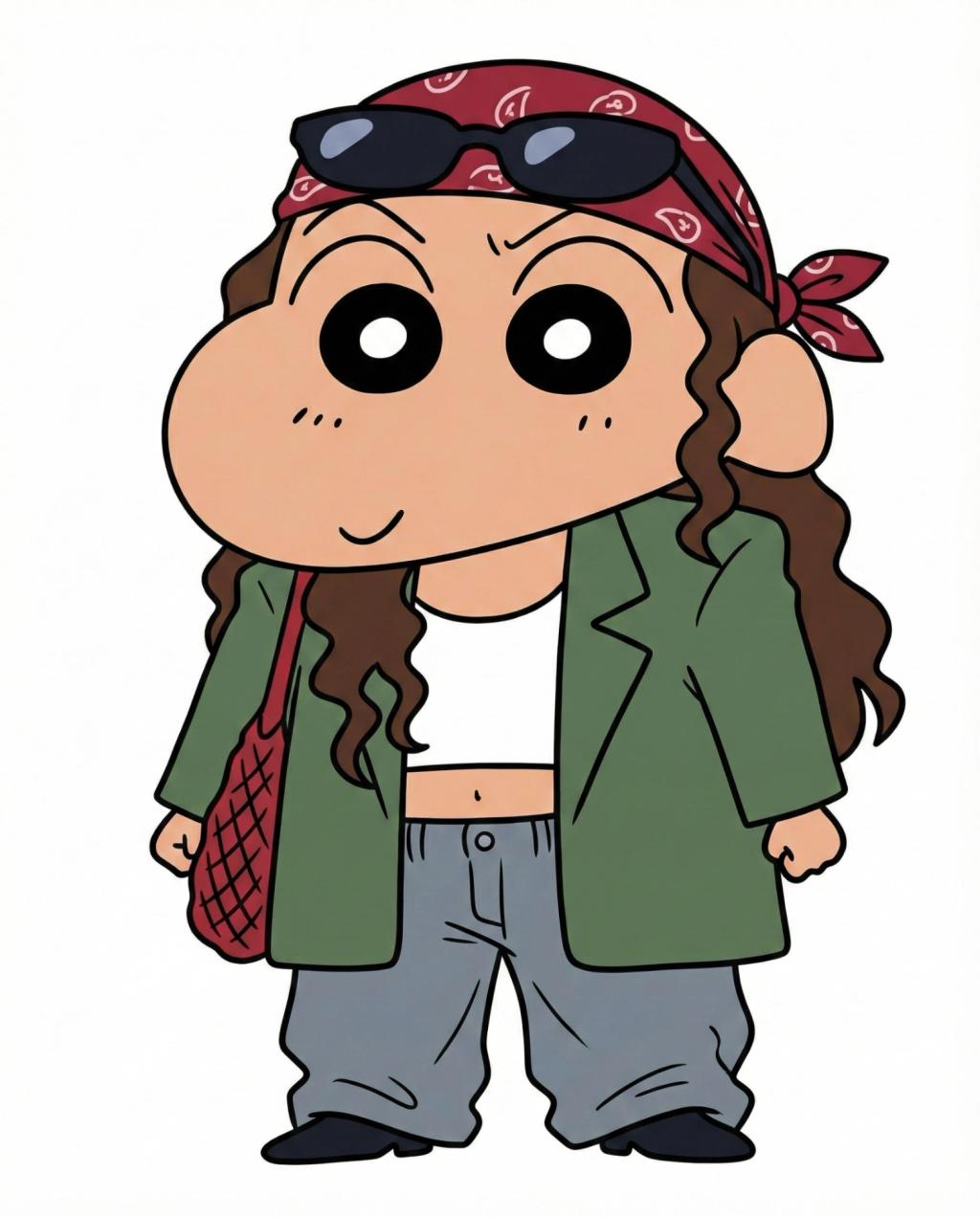 Crayon Shin-chan Anime Character Transformation AI generated image example