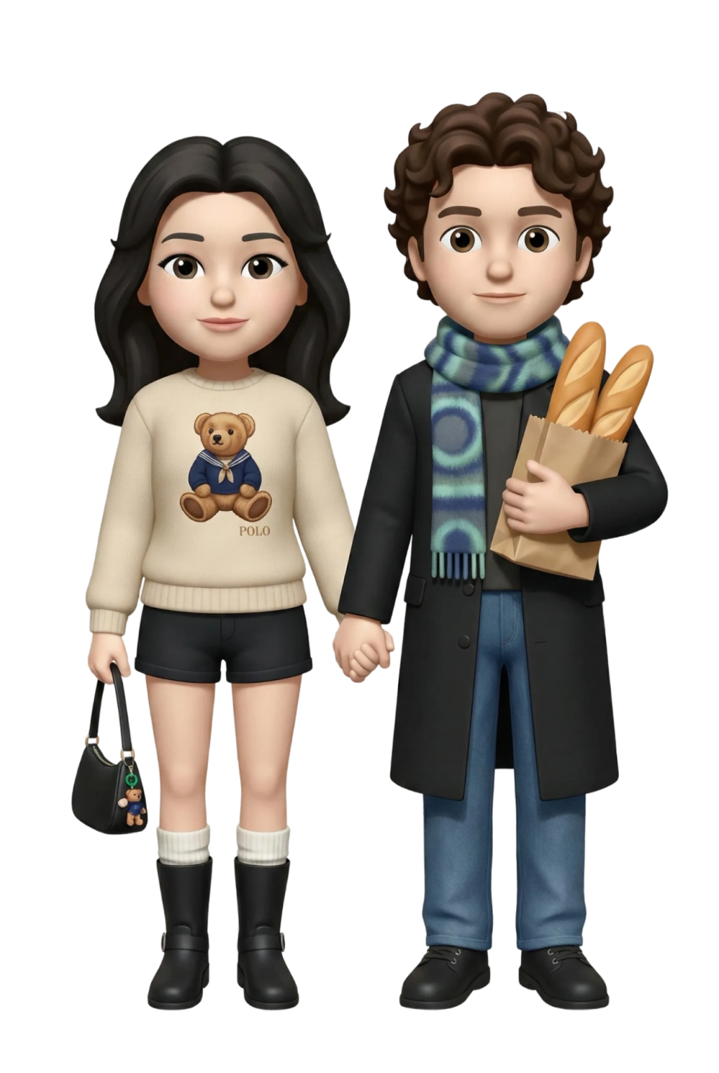 Couple Memoji 3D Avatar Transformation AI generated image example