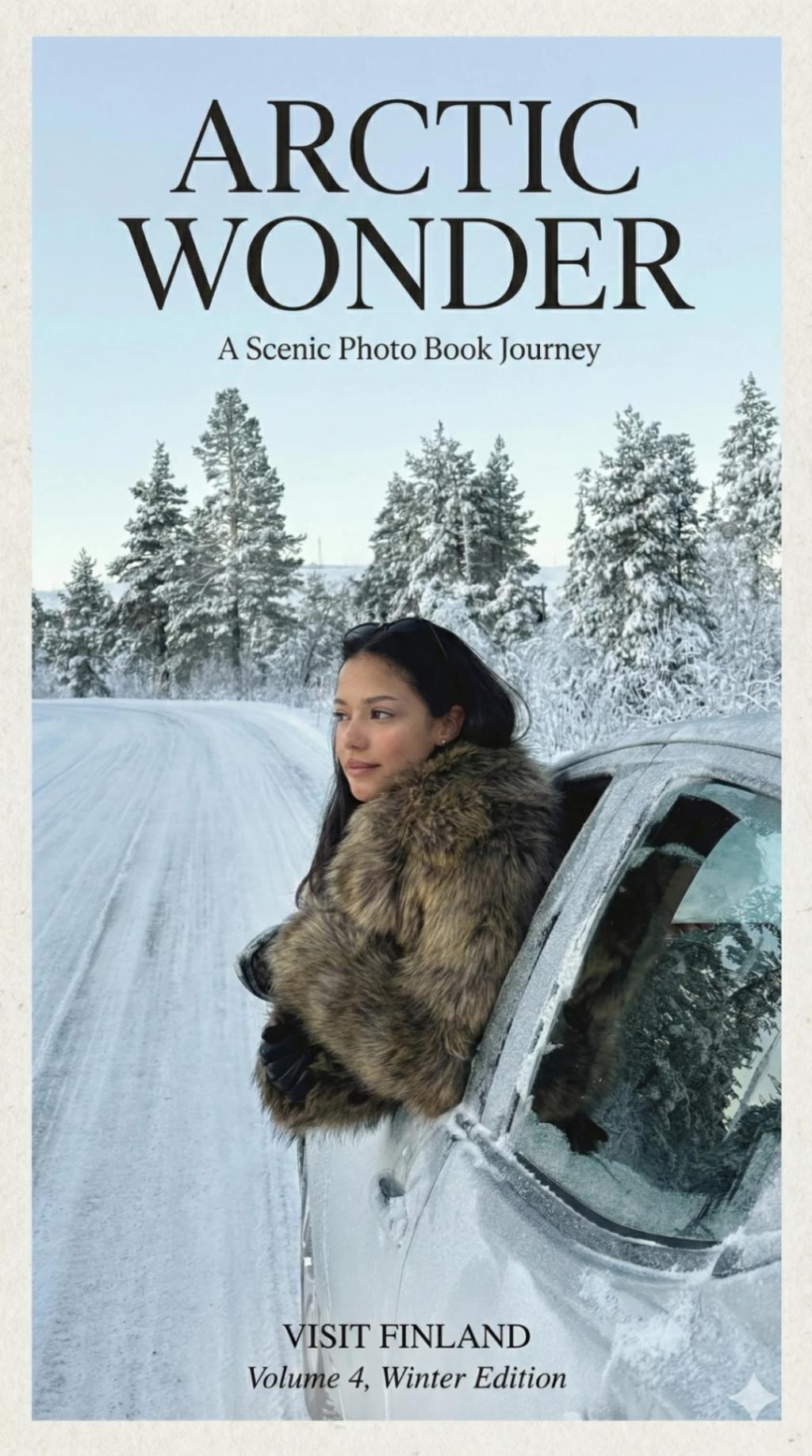 Photo Book Style Magazine Cover AI generated image example