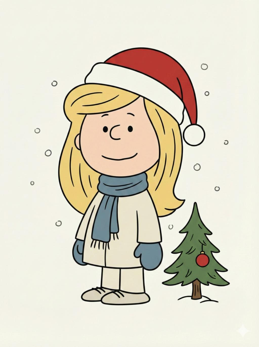 A Charlie Brown Christmas Character Transformation AI generated image example