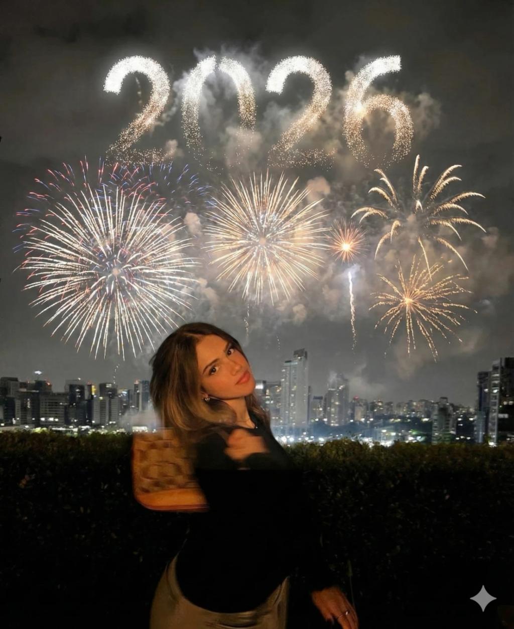 2026 New Years Fireworks AI generated image example