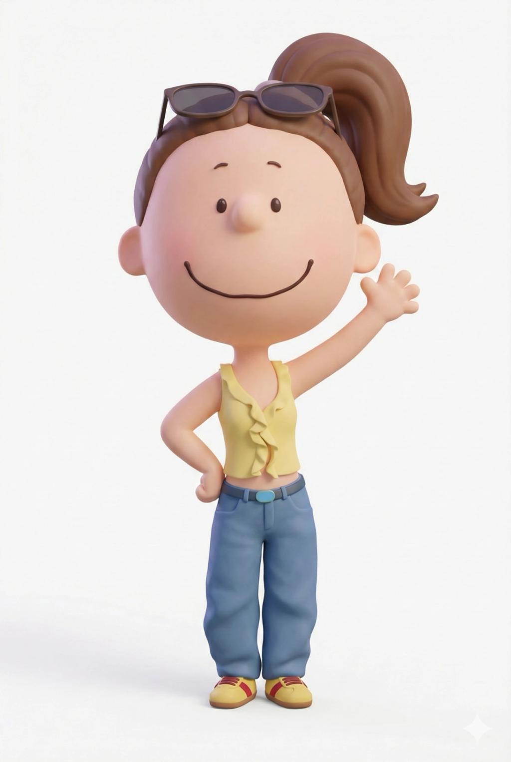 The Peanuts Movie Style 3D Character Transformation AI generated image example