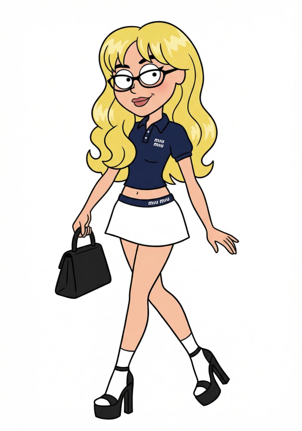 Lizzie McGuire Cartoon Character Transformation AI generated image example