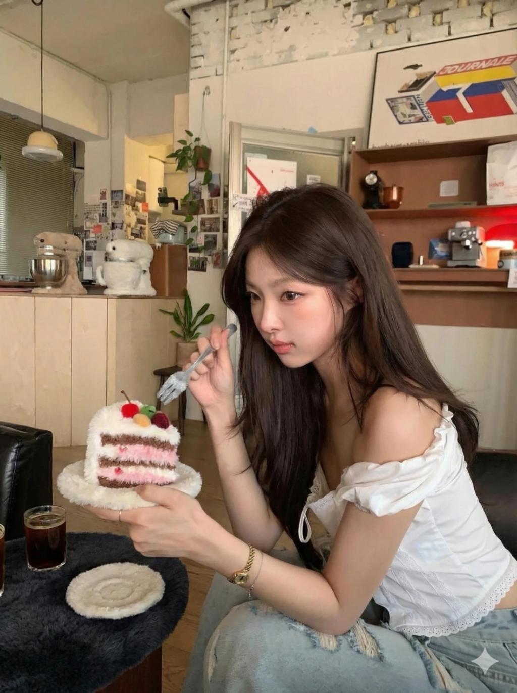 Food and Items into Fluffy Plush Toy Material AI generated image example