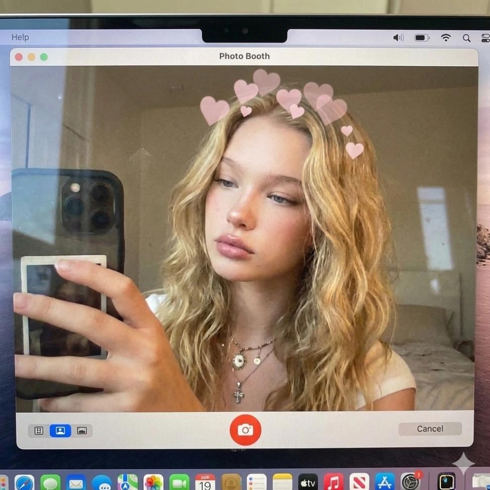 Macbook Photo Booth Selfie AI generated image example