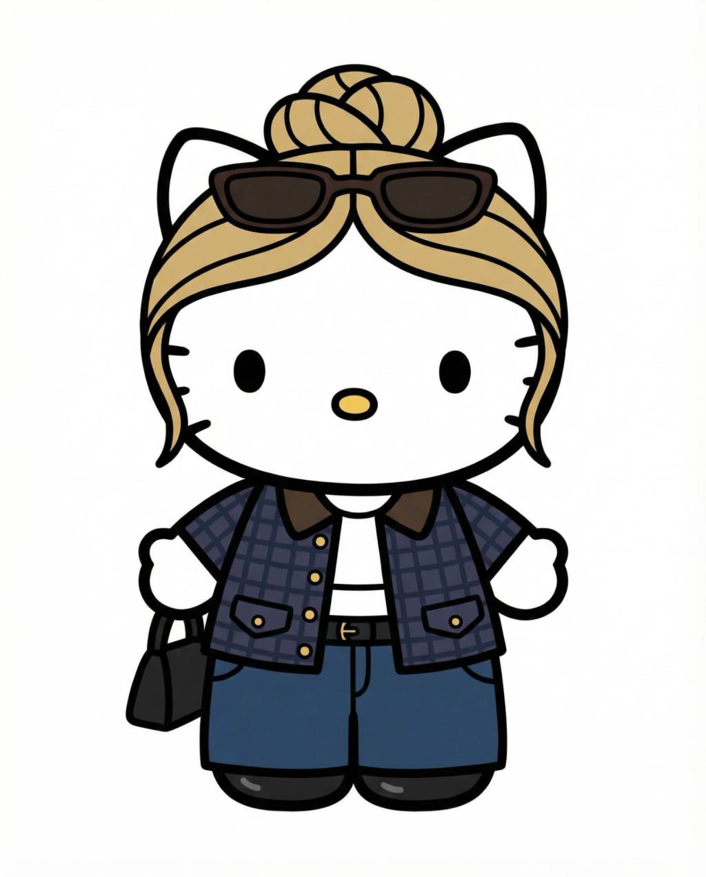 Hello Kitty Character Transformation AI generated image example