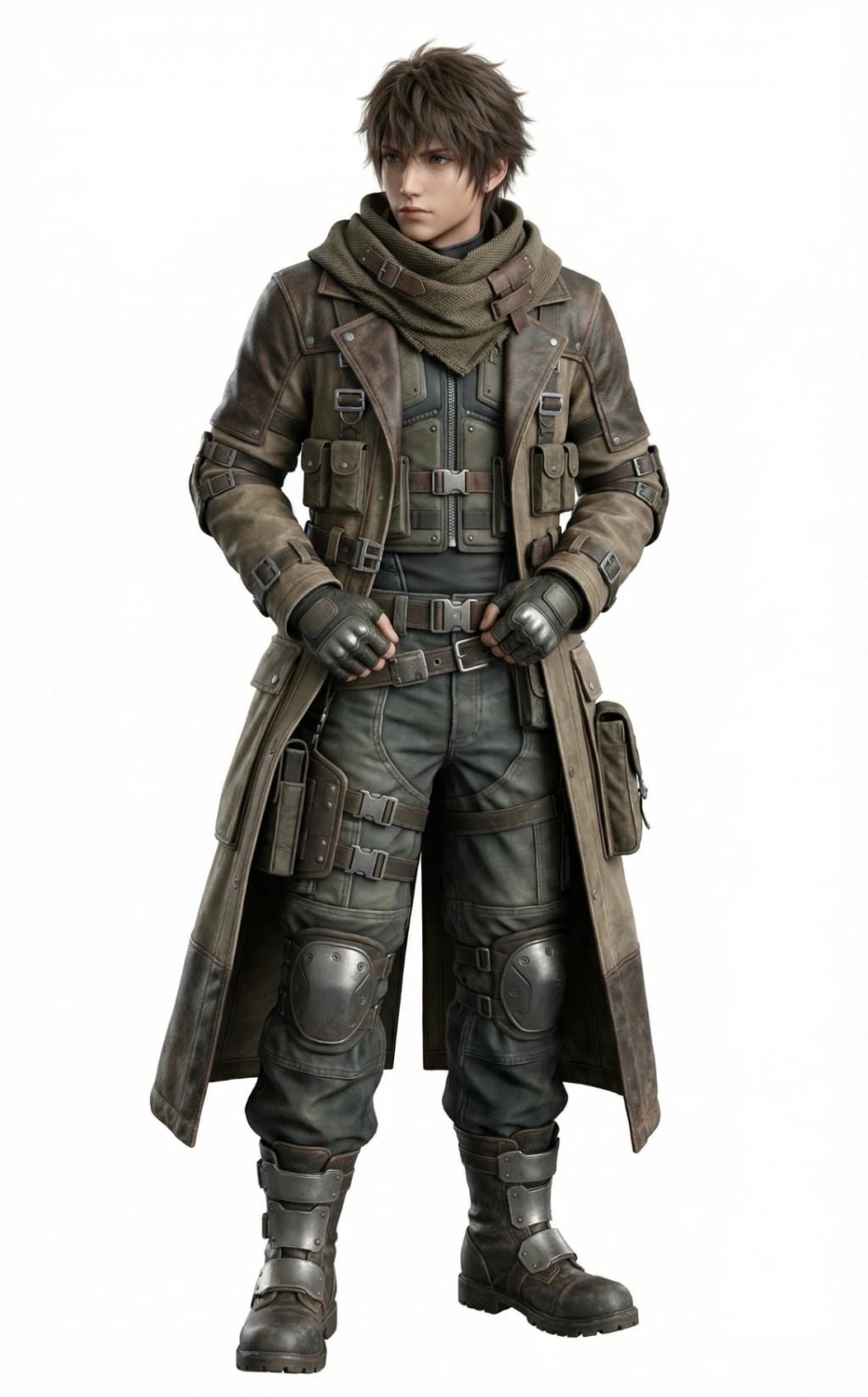 Final Fantasy VII Game Character Transformation AI generated image example