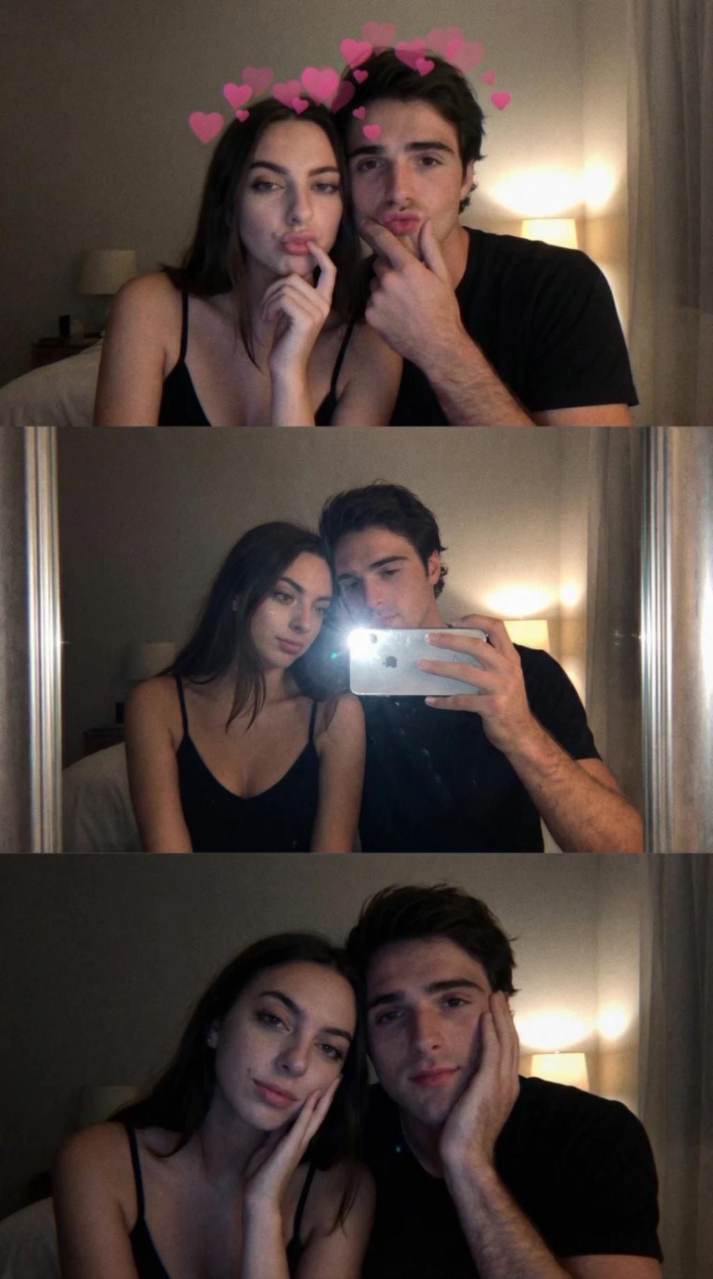 Macbook Photo Booth Lovers (Vertical 3 Frame Collage) AI generated image example