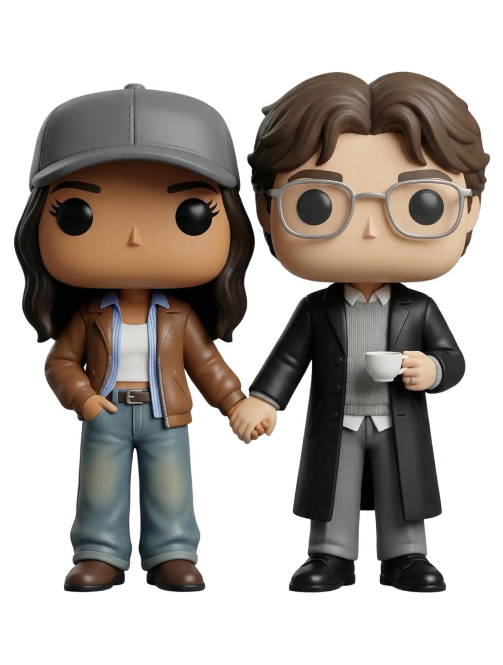 Couple Funko Pop Vinyl Figure Transformation AI generated image example