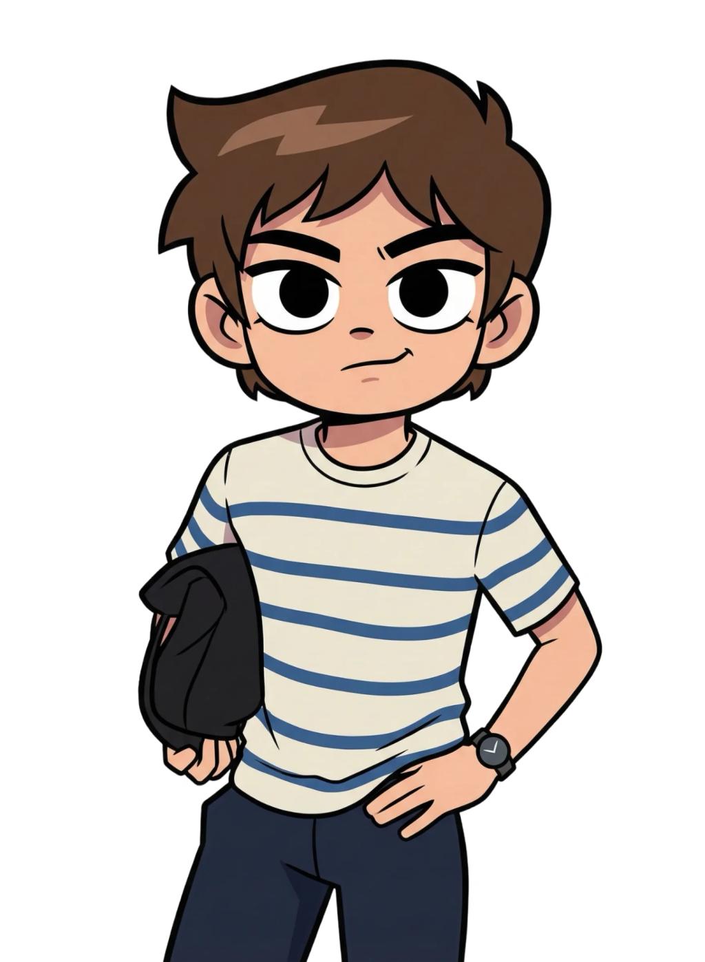Scott Pilgrim Takes Off Animated TV Series Character Transformation AI generated image example