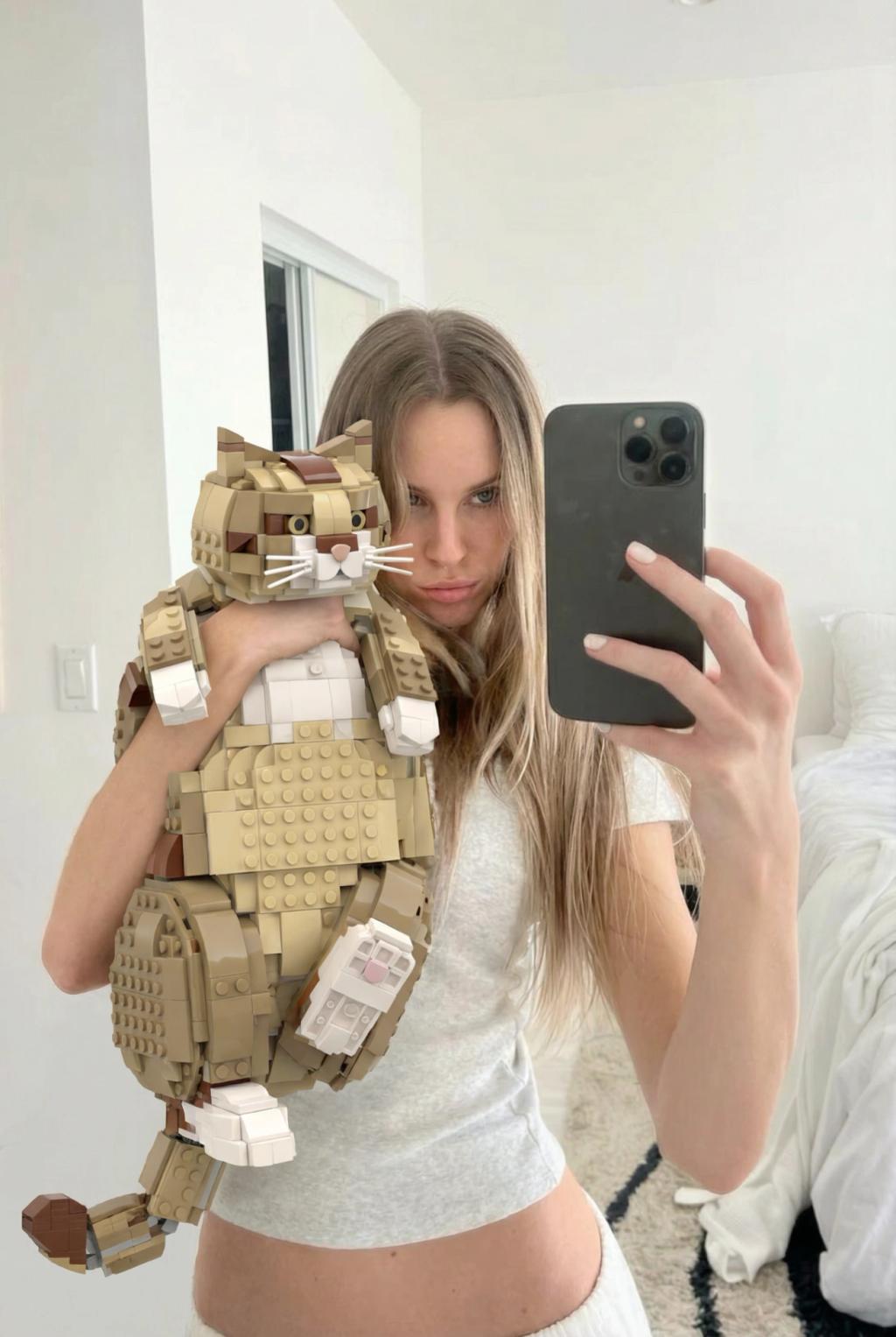 LEGO Pet Transformation AI generated image example