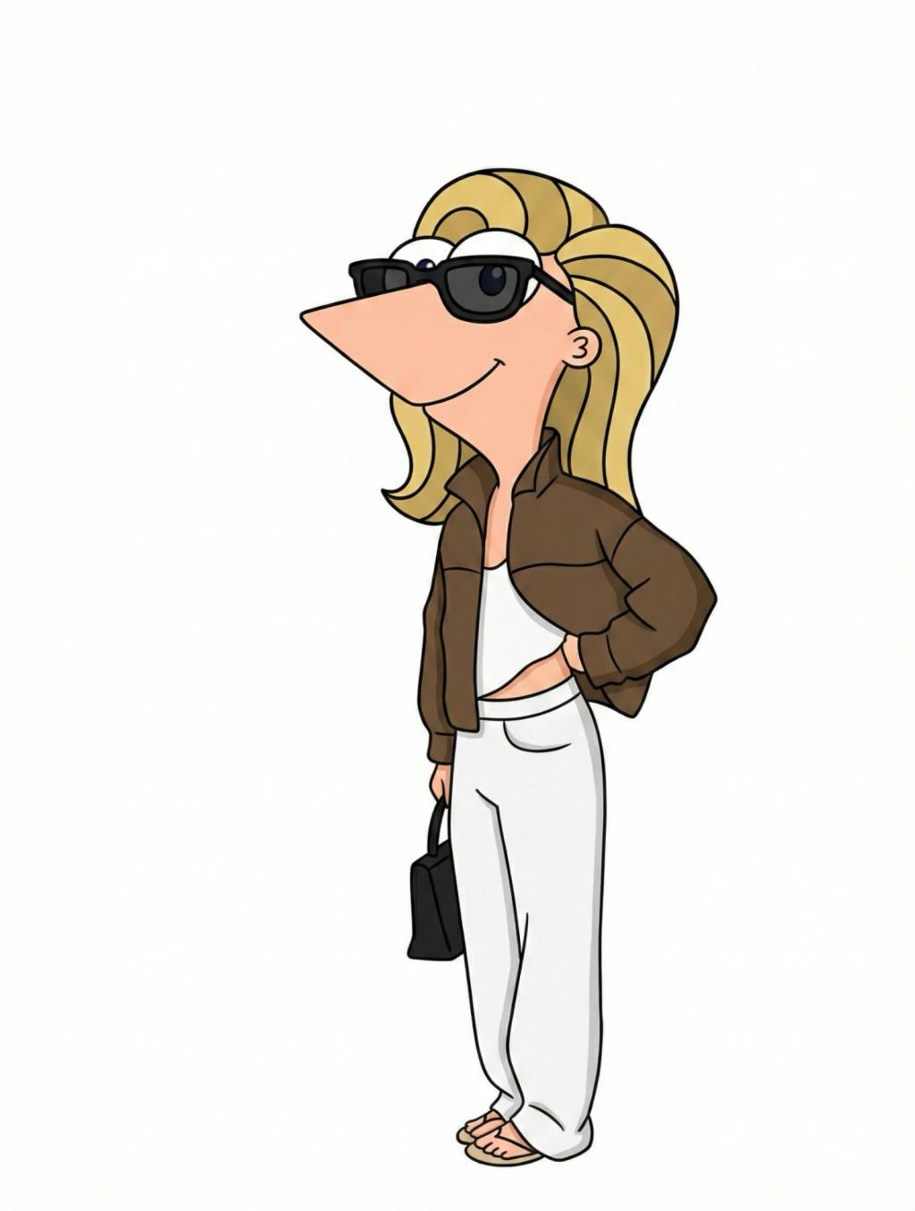 Phineas and Ferb Cartoon Character Transformation AI generated image example