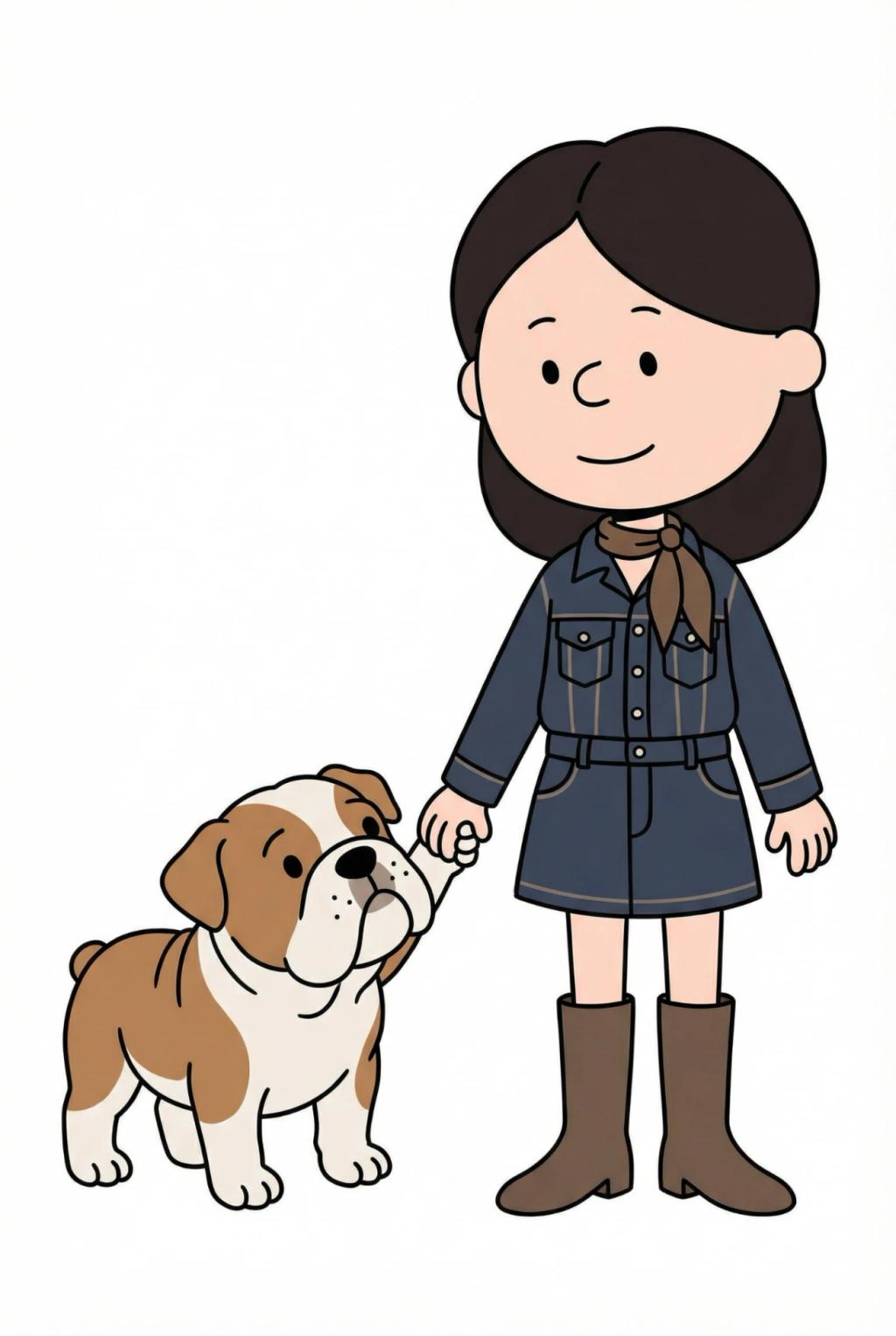 Charlie Brown and Snoopy Peanuts Character Illustration Transformation AI generated image example