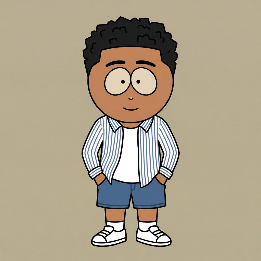 South Park Cartoon Character Transformation AI generated image example