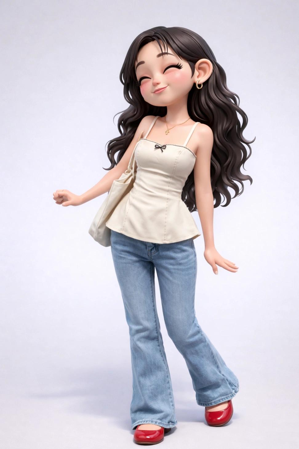 Cute Designer Toy Style 3D Collectibles AI generated image example