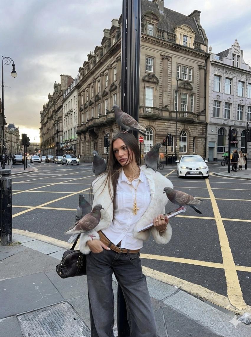 Pigeon Magnet Moment AI generated image example