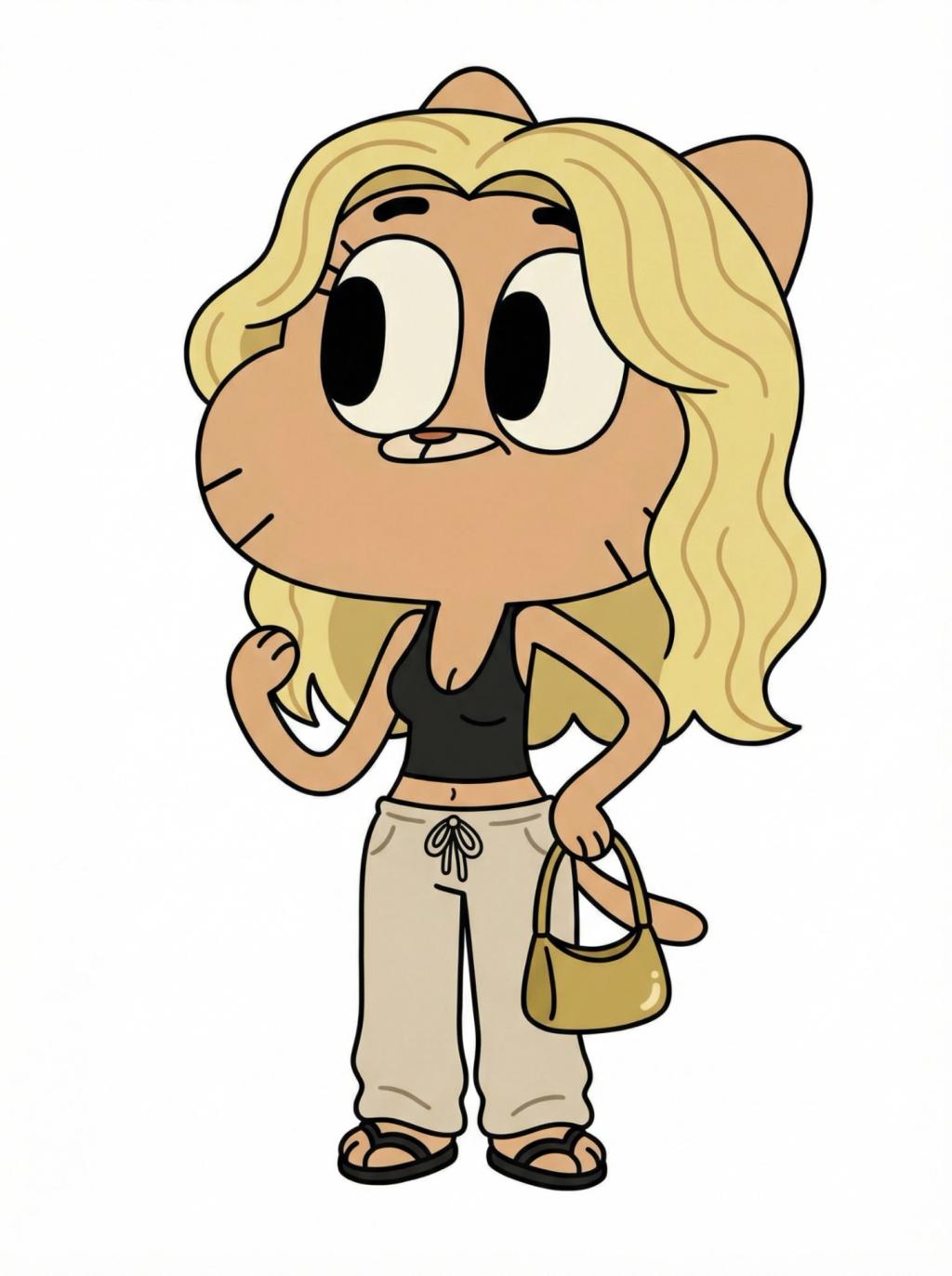 The Amazing World of Gumball Cartoon Character Transformation AI generated image example