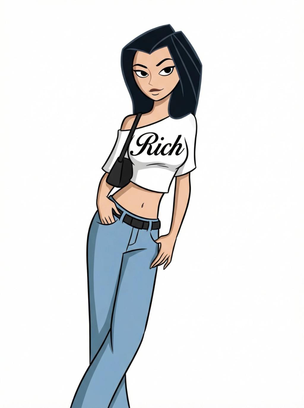 Kim Possible Cartoon Character Transformation AI generated image example