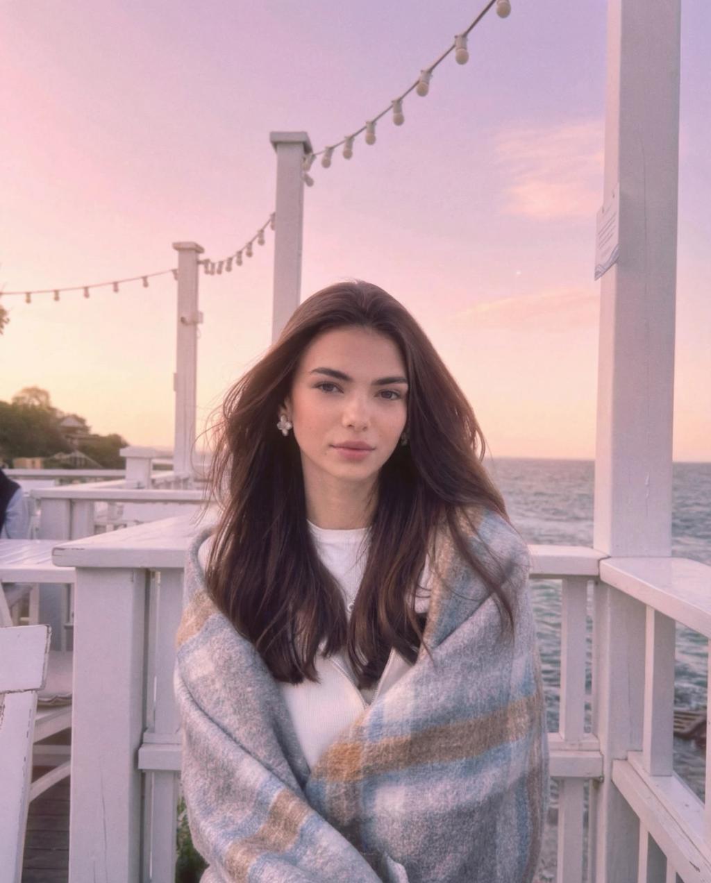 Pink Golden Hour Lighting Effect AI generated image example