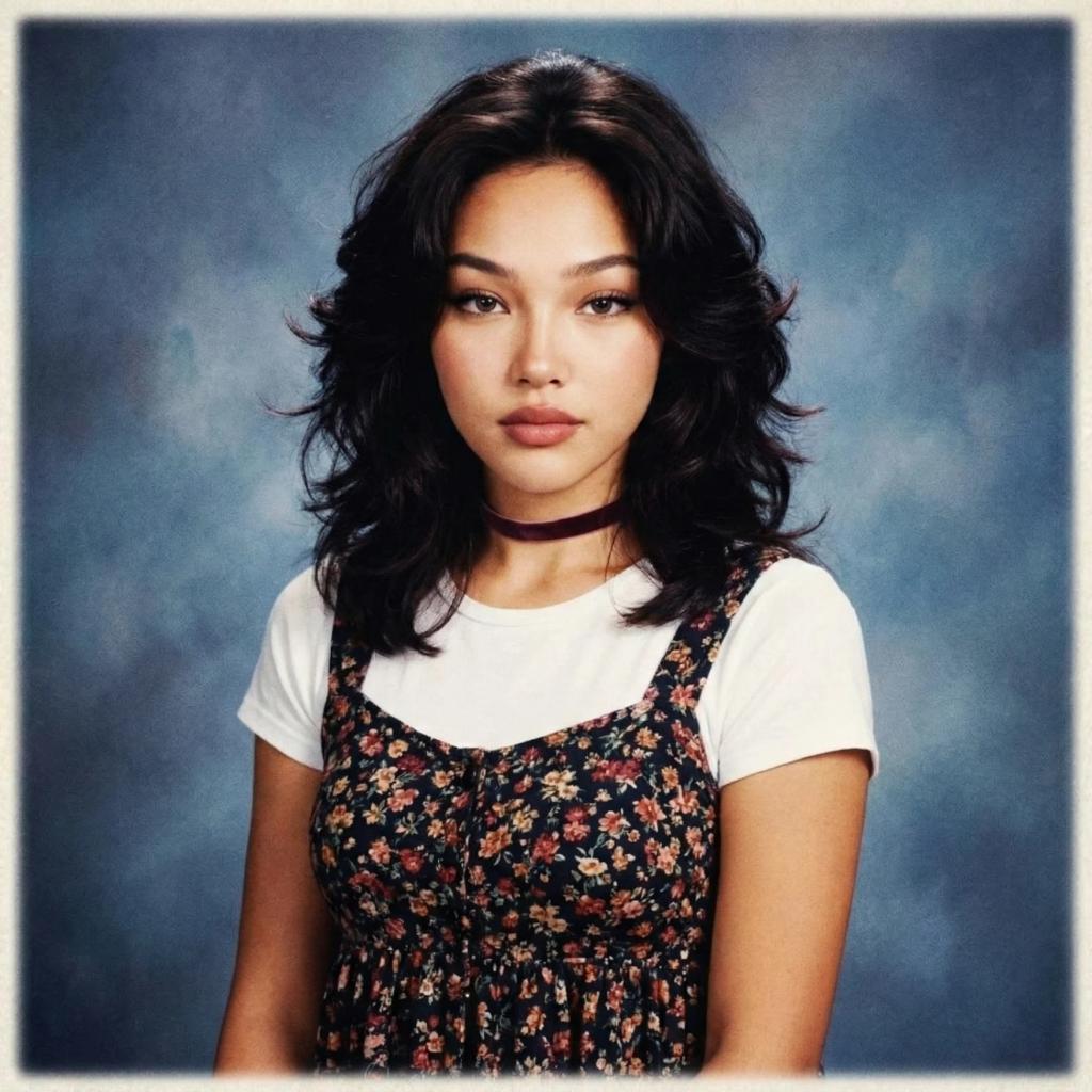 90s Yearbook Portrait AI generated image example